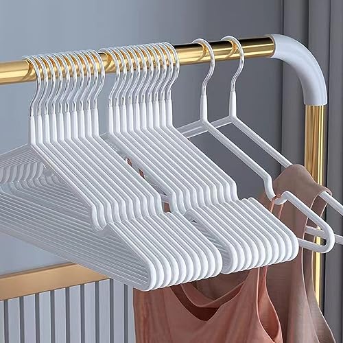 Kleiderbügel Metall (40 cm) 40 Stück Platzsparende Kleiderbügel für Erwachsene 0 4cm Dick Belastbar mit Schwerer Kleidung Bügel mit rutschfest Nut für Mäntel Hosen