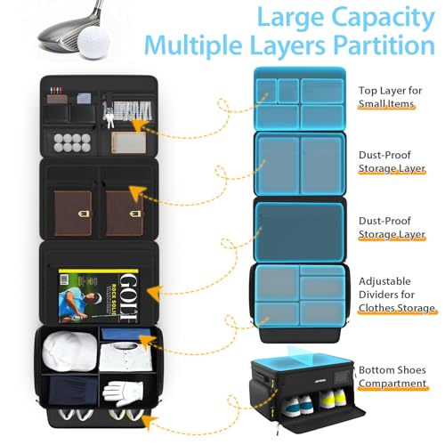 Jaffzora 4-Layer Golf Trunk Organizer