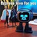 EMOPET AI Desk Robot Companion - ChatGPT Enabled with Voice Commands & Dance Feature, Interactive Robot Pet with Personality, Comes with Charging Home Station