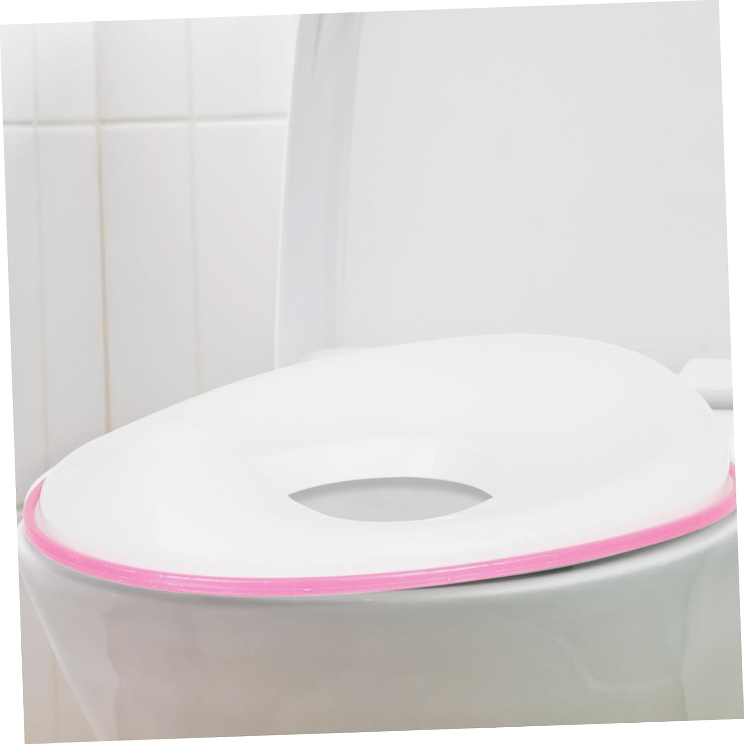Portable Toilet Seat Pad with Recyclable Cover Comfortable Potty Training Seat for Travel and Home Use Fit with Spine Protection and Washable Design in Red
