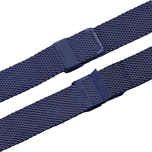 Image of ACM Watch Strap 20mm compatible with Compaq Q Watch Smartwatch | Steel Metal Adjustable Belt Chain Band