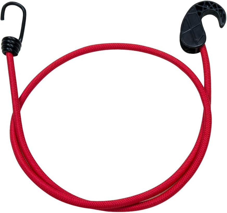Amazon Basics Adjustable 36-Inch Bungee Cords, Red, 2-Pack (20-Piece)