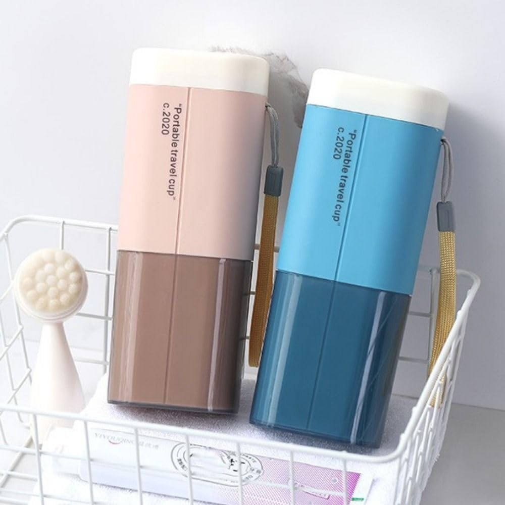 Dalveen Travel Toothbrush & Soap Holder Set | Portable Soap Case with Cover | Toothpaste Organizer for Bathroom, Camping & Travel - Style 1 1