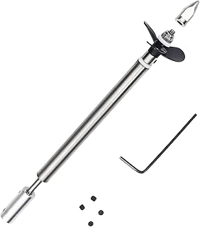 Jutagoss Drive Shaft Fit for 5mm Motor Shaft Propeller and Universal Joint for RC Boat,150mm Shaft Length,100mm Sleeve Length,36mm Dia Propeller 1 PCS