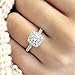 Cuteshop 925 Sterling Silver Zircon Stone Engagement Wedding Band Ring Promise Rings CZ Crystal Engagement Ring (5)