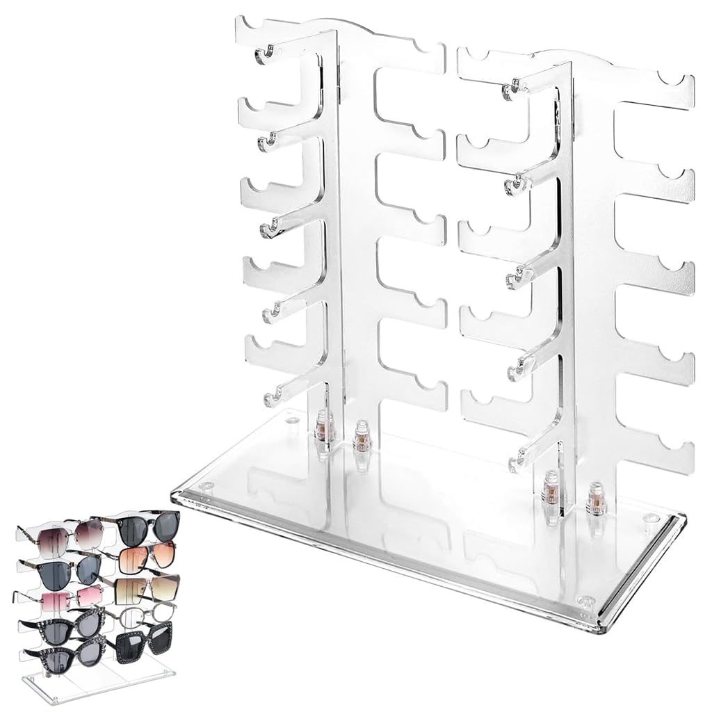 HASTHIP® Sunglasses Rack Holder, Glasses Display Stand Transparent-image-10