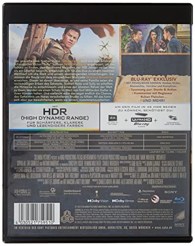 Uncharted – 4K Blu-ray (UHD + Blu-ray Disc)
