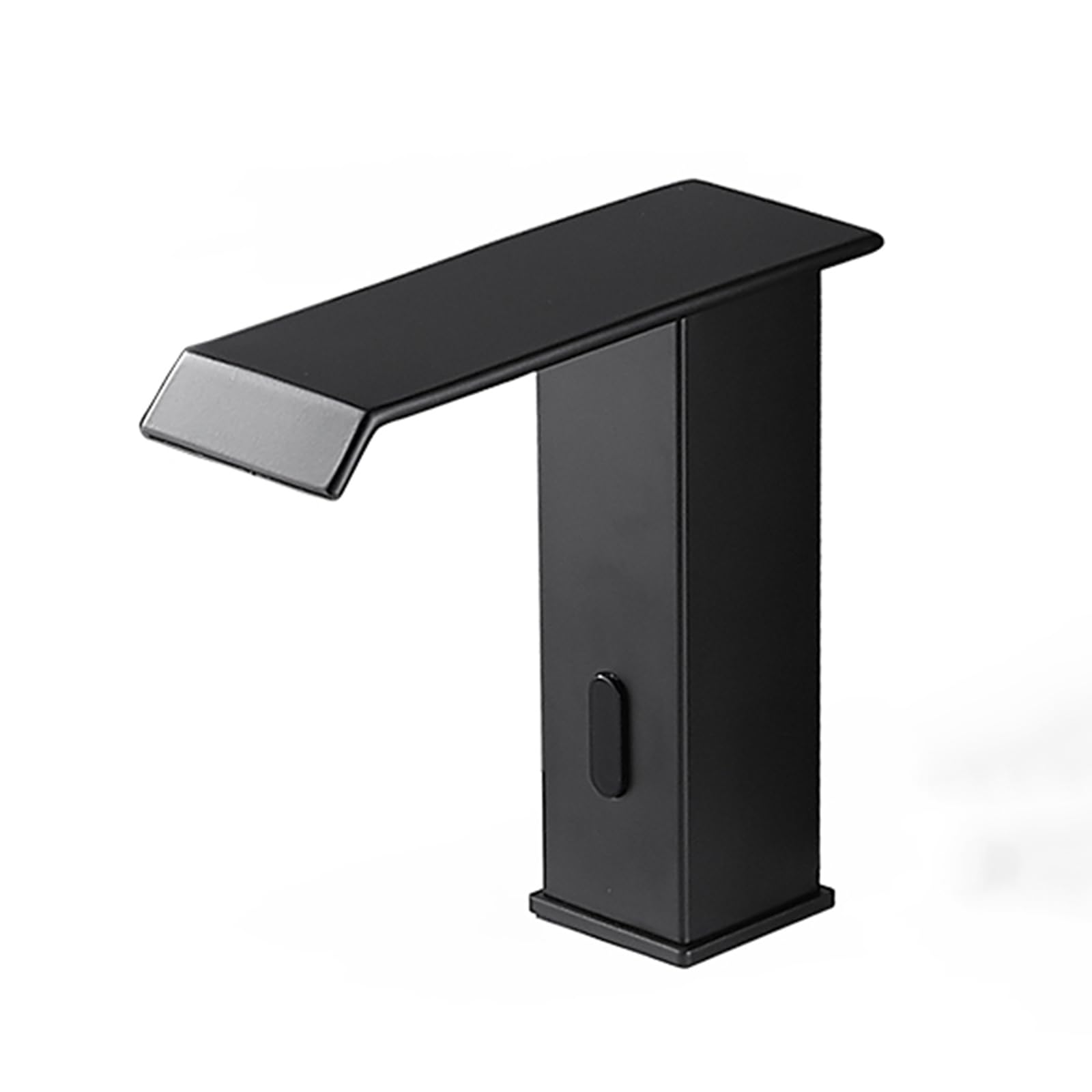 ZYCHSJXA Touchless Basin Tap Waterfall Mixer Taps for Bathroom Infrared Sensor Faucet Stainless Steel,Black,Low