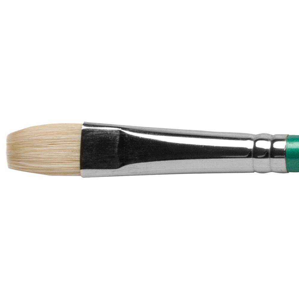 Pro Arte Paint Brush Series A Short Long Flat Hog Artists Brushes Filbert Round - Shape : Short Flat - Brush Size : 8