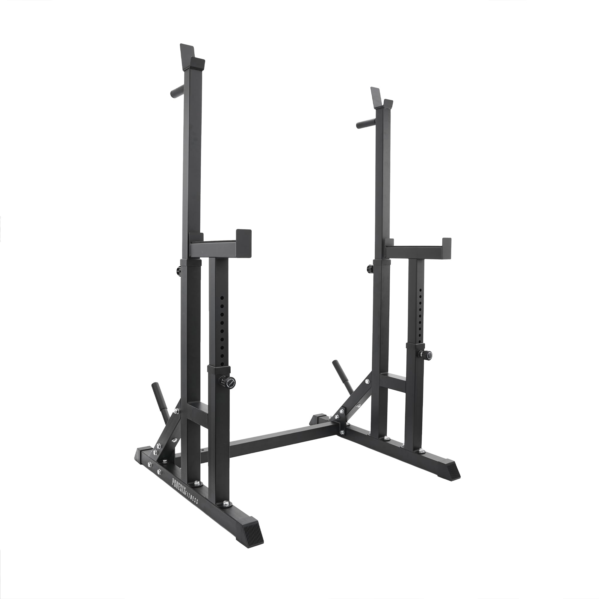 Phoenix Fitness Adjustable Squat Rack – Heavy-Duty Squat Stand with Safety Spotters for Weightlifting & Strength Training – Barbell Rack for Bench Press & Home Gym Workouts