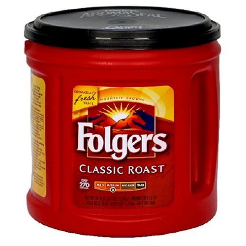 Image of Folgers Classic Roast Coffee, Medium Roast Ground Coffee, 39 Ounces