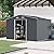 Dyncan Maximize Space with Outdoor Storage Shed, 8 x 10 FT Durable Metal Tool Shed with Sliding Doors, Grey