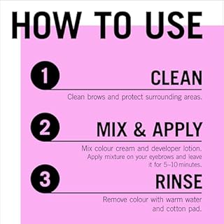 Schwarzkopf Brow Tint Permanent Eyebrow Colour Long Lasting - 4-1 Dark Brown