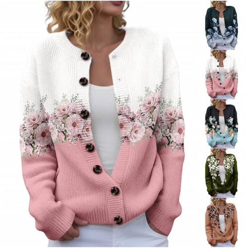 Chaqueta tradicional para mujer, chaqueta de entretiempo, cárdigan para mujer, suéter de punto estampado, chaqueta de punto grueso, chaqueta de otoño, chaqueta de punto, chaqueta de senderismo