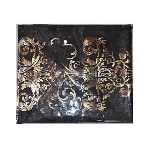 Yingsen New Hot Stamping Contracted Classic Table Runner 13X70Inch (13X70 Inch, Black) #TOP5