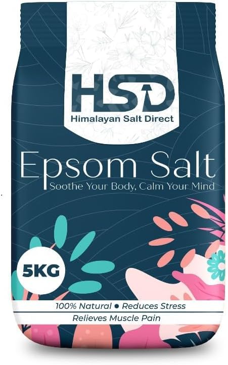 Pure Epsom Salts | Magnesium Sulphate Bath Salt (5 kg (Pack of 1))