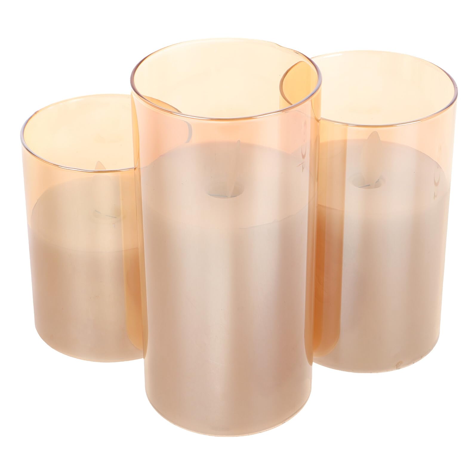 Bougies LED ambre pour centre de table de Noël et mariage