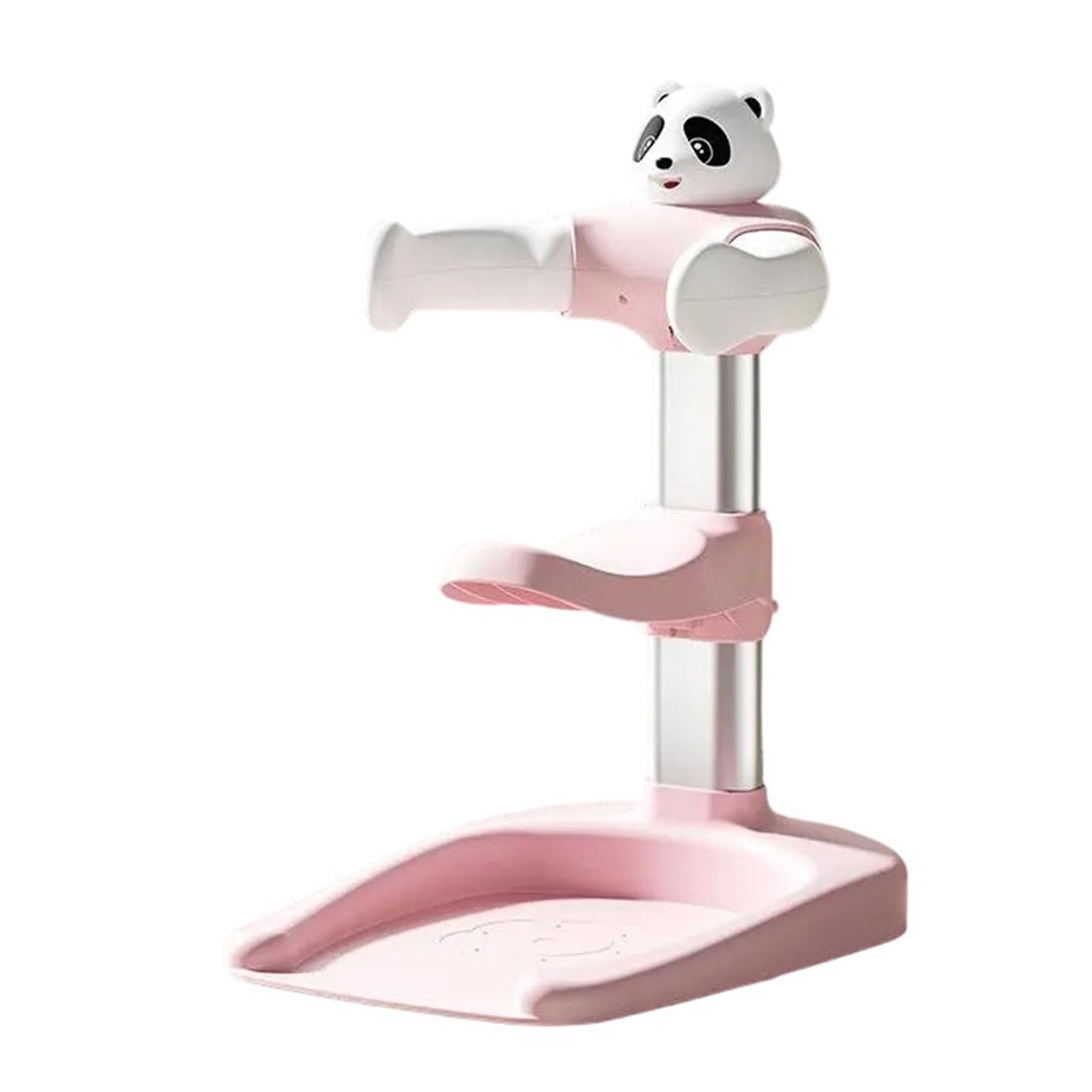 6-gear Adjustable Baby Bath Stand Anti Slip Base Cartoon Shower Holder Rack for Infants Detachable Shower Helper