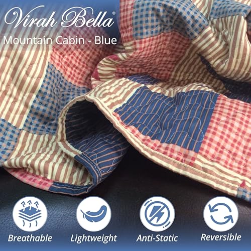 Virahbella3piecequeencabinquiltbeddingsetmountaincabinbluerusticcountryreversiblepatchworkcomfortersetwithdecorativepillowshamsbluetan Urban Country Home Decor Virah bella 3 piece queen cabin quilt bedding set mountain cabin blue rustic country reversible patchwork comforter set with decorative pillow shams bluetan urban country home decor