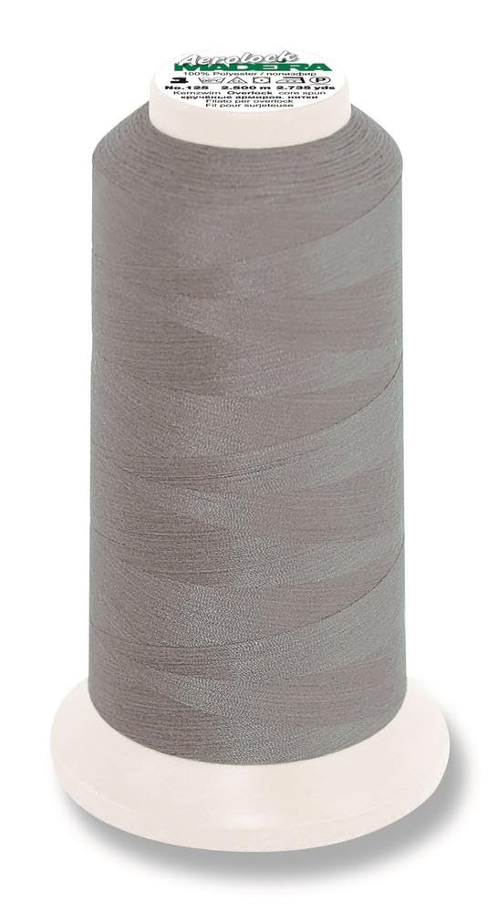 M9128-8100 - Hilo de poliéster para overlock (2500 m), color gris
