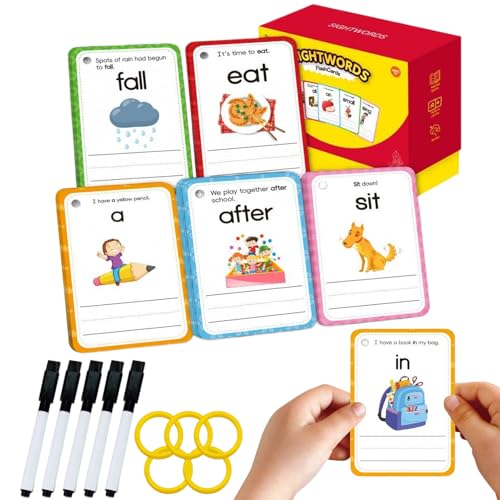 Cartes flash mots de haute fréquence fournitures amélioration orthographe