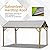 Domi 12’x14’ Hardtop Gazebo Outdoor Aluminum Gazebo with Galvanized Steel Gable Roof for Lawn and Garden(Wood-Looking)