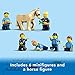 LEGO City Police Training Academy 60372, Station Playset with Obstacle Course, Horse Figure, Quad Bike Toy and 6 Officer Minifigures, for Kids Ages 6 Plus