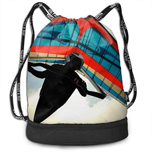 Unisex Hochleistungs-Reiserucksack Multifunktionsdruck Kordelzug Taschen Sporttasche