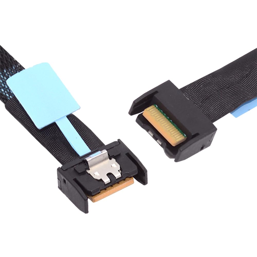 cablecc Mini câble d'extension Cool Edge IO MCIO PCI-E 4i 38 broches PCI-E 5.0 mâle vers MCIO 4i SFF-TA-1016 50 cm