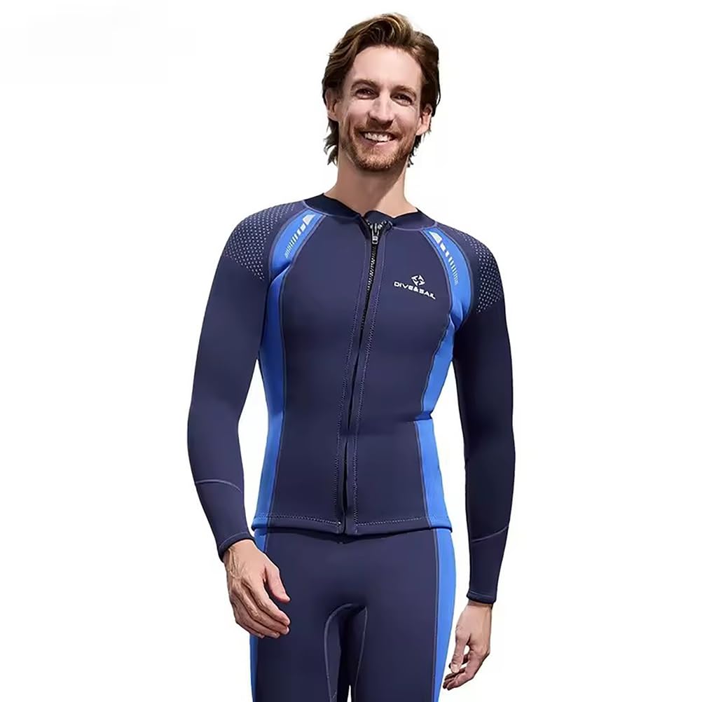 Muta da Sub 3Mm in Neoprene a Due Pezzi per Uomo e Donna – Tuta Integrale per Surf, Snorkeling, Immersioni, Bodyboard – Termica e con Protezione UV