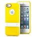 Produktbild Saxonia Apple iPhone SE 5 5S Hülle Case Slim Silikon Schutzhülle Back Cover Silikonhülle mit Standfuß Gelb