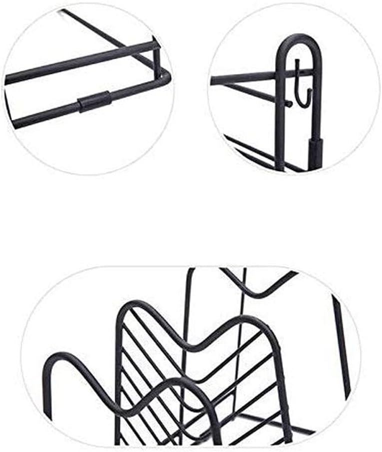 Wrought Iron Pot Rack with Lid Rack Kitchen Tableware Storage, Space-Saving Household Organizer, Easy to Install, Stylish Design