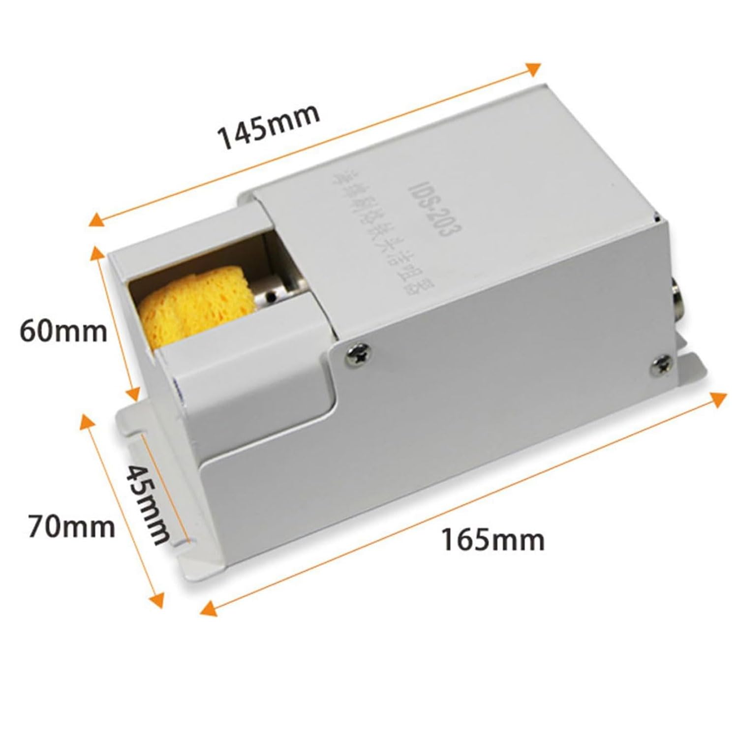 Elektrischer Lötkolbenspitzenreiniger, Lötspitzen-Dosierung 0,6 ~ 2,0 mm, automatische Lötmaschine, mit Schwammbürste & Lötabfallkasten & Fußschalter, Lötspitzenreiniger-Einheit, für Schweißarbeiten