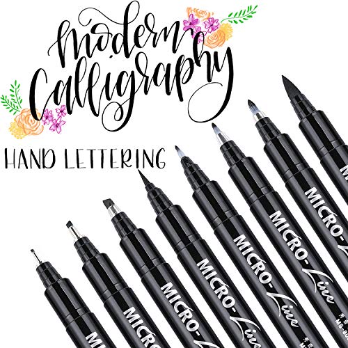 Hand Lettering Pens, Calligraphy Brush Pens Art Markers for Beginners Writing, Sketching, Drawing