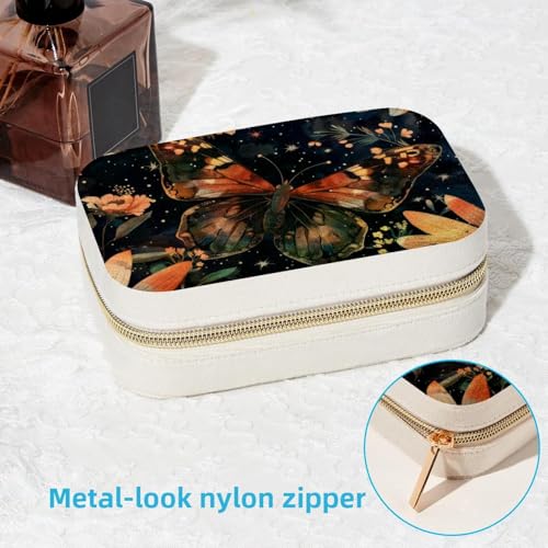 Boîte à bijoux portable pour bagues et colliers - Écrin de voyage compact