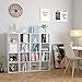 Homfa Estantería para Libros Estantería de Pared Librería con 4 Niveles para...