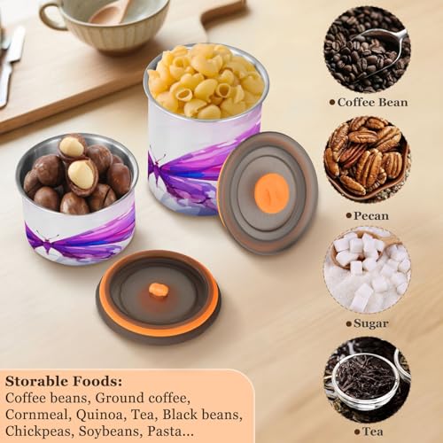 Contenedor hermético de acero para café Blueangle 500ml miniatura 5