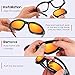 BELINOUS Polarized Motorcycle Riding Glasses Goggles for Men Foam Padding, Windproof Anti-dust Sunglasses w/ 4 Interchangeable Lens Kit & Case, Protective Eyewear for Driving Biking Day and Night