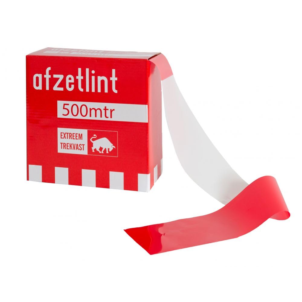 Sicherheitsabsperrungsset - 10 Pfosten und 1 Rolle rot-weiß gestreiftes Absperrband