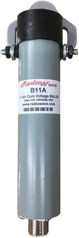 Radiowavz B11A 1:1 Voltage Air Core Balun - 1500W PEP, 200W CW