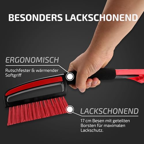 HEYNER® Eiskratzer mit Schneebesen & ergonomischen Griff, 44x9,5cm-Klinge – Ansicht 4