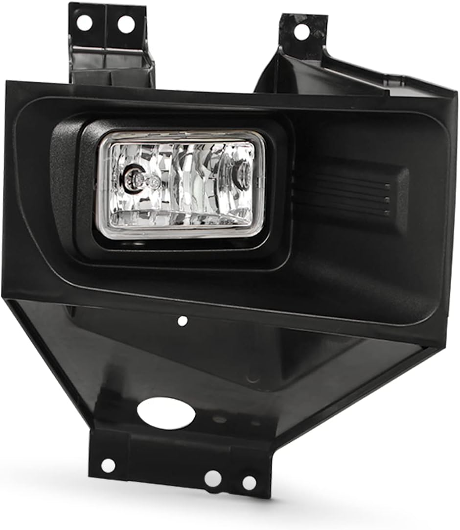 AKKON - Fits 2017 2018 2019 Ford F250 F350 SuperDuty [Halogen Type] Chrome Fog Light w/Bulb Screw Passenger Right Side