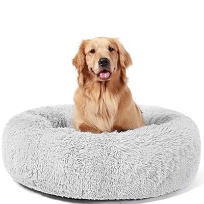 HACHIKITTY Dog Beds Calming Donut Cuddler, Puppy Dog Beds Large Dogs, Indoor Dog Calming Beds XLarge,36''
