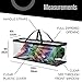 Houseables Baseball Cap Storage Bag, Hat Organizer Case, Cap Holder, Clear Plastic Tote, Black Handles, Moisture & Dust Proof, w/Zipper Closure, Holds up to 22 Hats, Dirt Protection, 23
