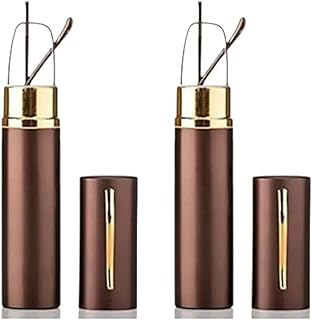 Bhavya Optic® Reading Glasses with Metal Frame, Pen Style Case, Cleaning Cloth, Powers +1.00 to +3.00