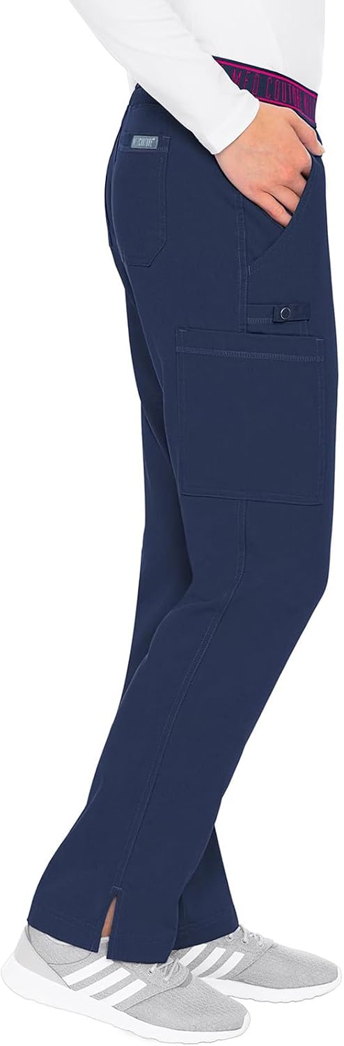 Med Couture Women's Yoga Pull-On Pant with 7 Pockets Ultra-Soft Rib-Knit Waistband and 2-Way Stretch Technology - MC7739 - Image 6