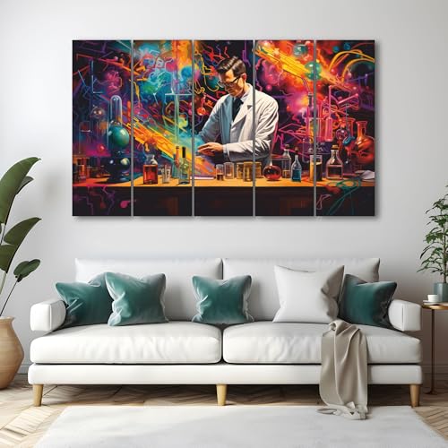 Image of The Castle Decor Doctor's lab painting with frame 5 Big Size (27x48) Wall Art for living room,Bedroom,Drawing room,Hotels-Digital Painting