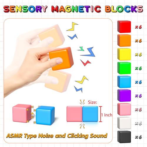 54pcsmagneticblocksmagneticbuildingblocksfortoddlers3montessoritoysmagneticcubespreschoolstemeducationalsensorymagnettoysforkidsages35yearoldboysandgirls Urban Country Home Decor 54 pcs magnetic blocks magnetic building blocks for toddlers 3 montessori toys magnetic cubes preschool stem educational sensory magnet toys for kids ages 3 5 year old boys and girls urban country home decor