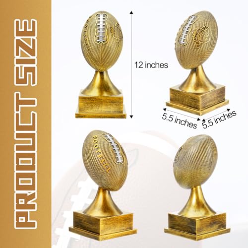 Wiwiqing Fantasy Football Trophy Champion Winner Award,Gold,12 Inches by Wiwiqing - Image 2