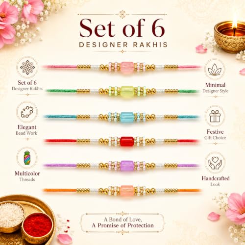 Image of FINEMOE Rakhi Set for Brother, Raksha Bandhan Gifts | Skin Friendly Adjustable Tie, Rakhdi Festival